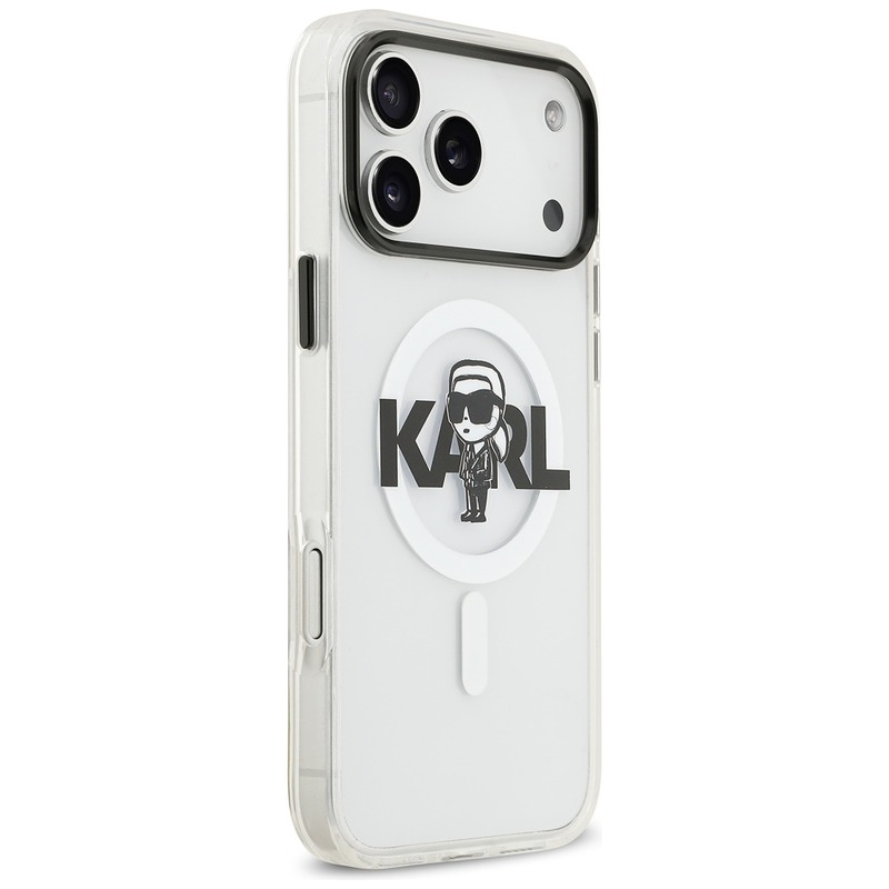 Etui Karl Lagerfeld IML Karl Sketch Logo MagSafe do iPhone 17 Pro Max przezroczysty - Billede 4