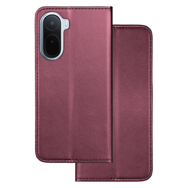 Smart Magnetic case for Xiaomi Redmi A7 Pro burgundy