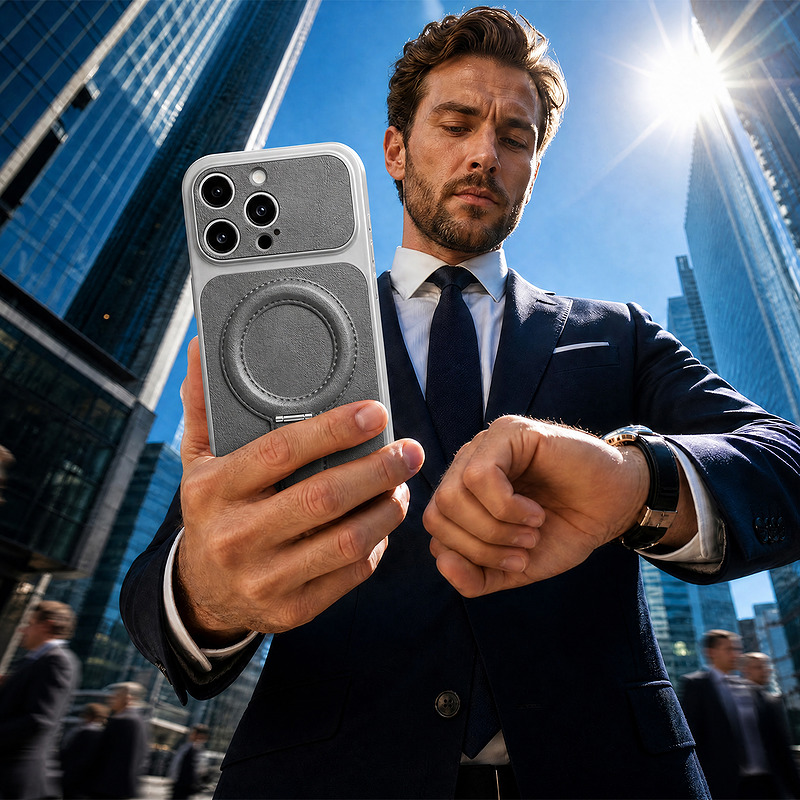 Luxgrip Mag case for iPhone 16 Pro 6,3" grey - Billede 5