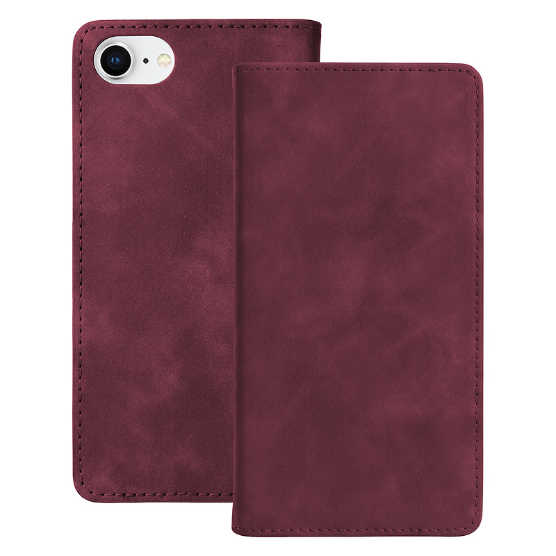 Smart Suede case for iPhone 7 / 8 / SE 2020 / SE 2022 maroon