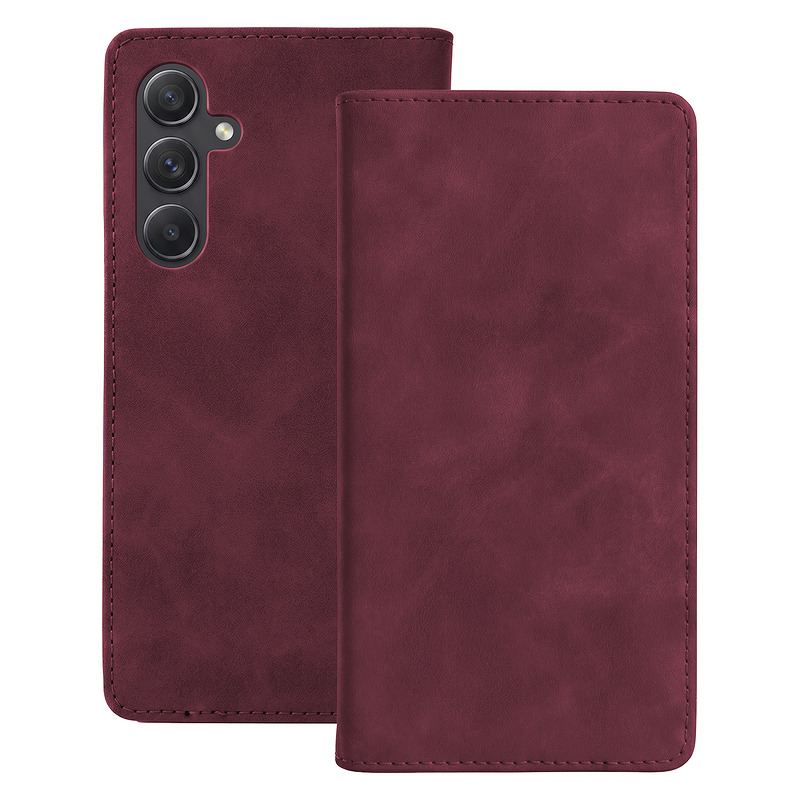 Smart Suede case for Samsung Galaxy A55 5G maroon