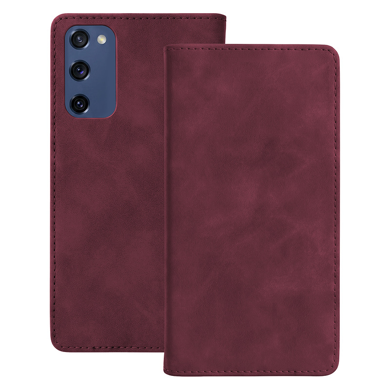 Smart Suede case for Samsung Galaxy S20 FE / S20 Lite / S20 FE 5G maroon