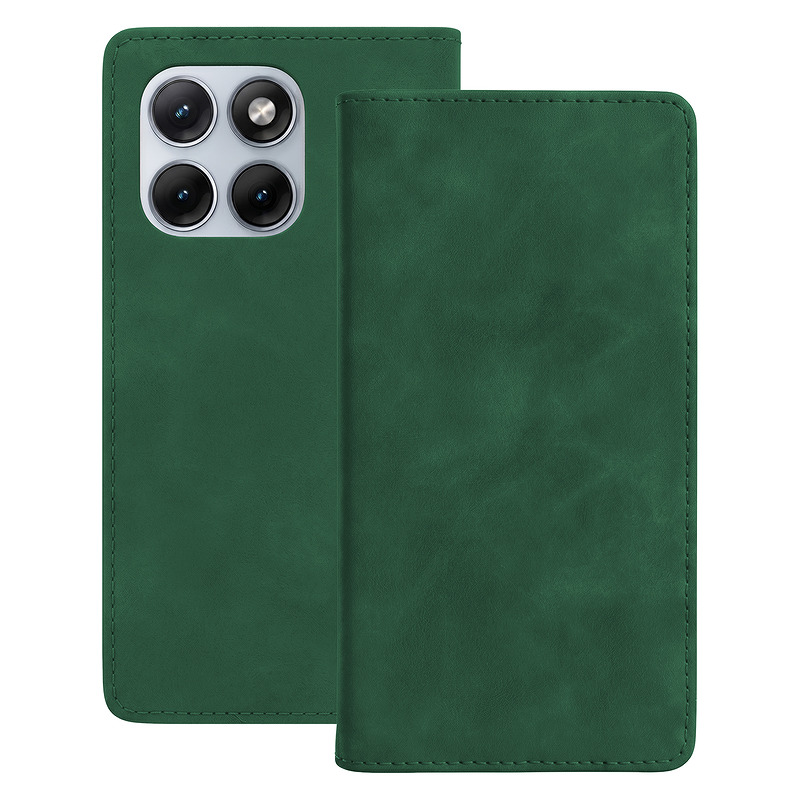 Smart Suede case for Motorola Edge 70 Fusion green