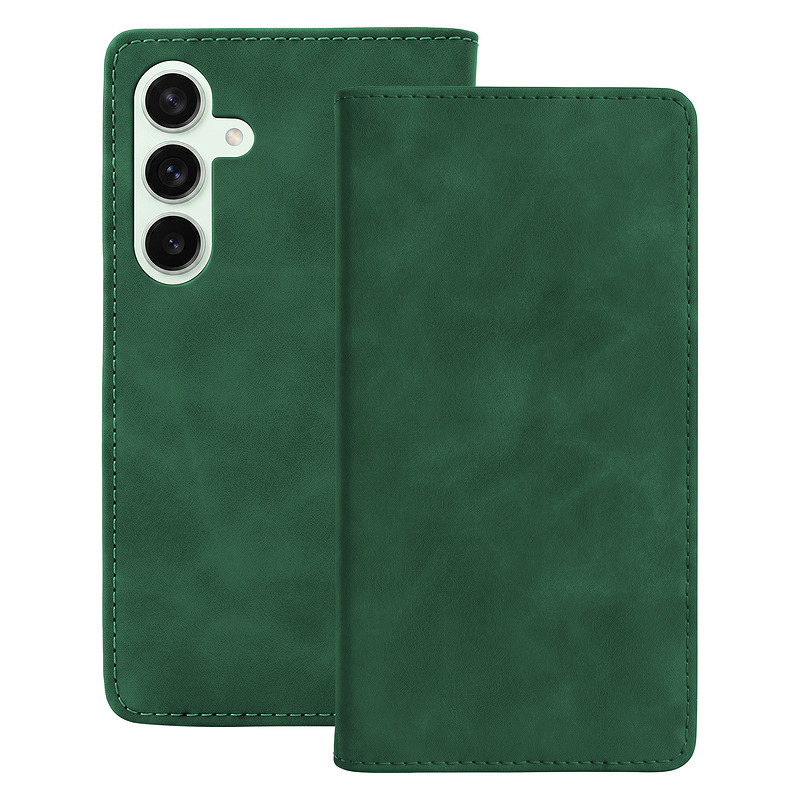 Smart Suede case for Samsung Galaxy S25 green