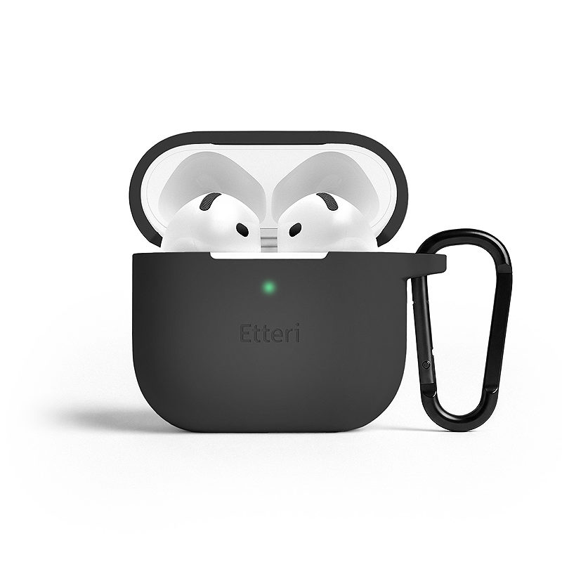 Etteri silicone case for AirPods 4 black