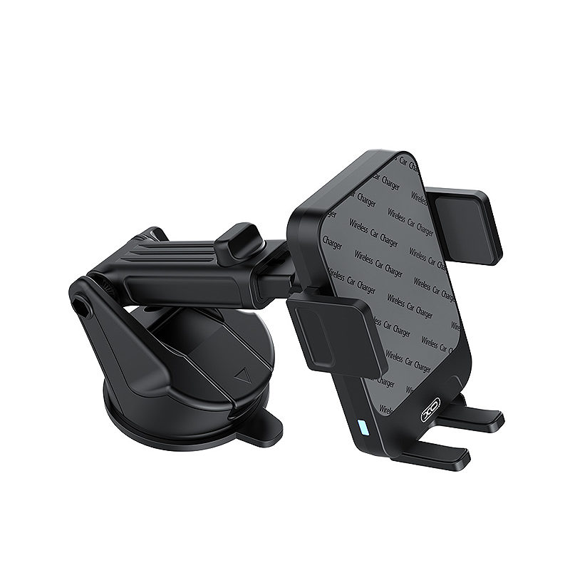 XO car holder WX043 with wireless inductive charger black 15W with suction cup - Billede 2
