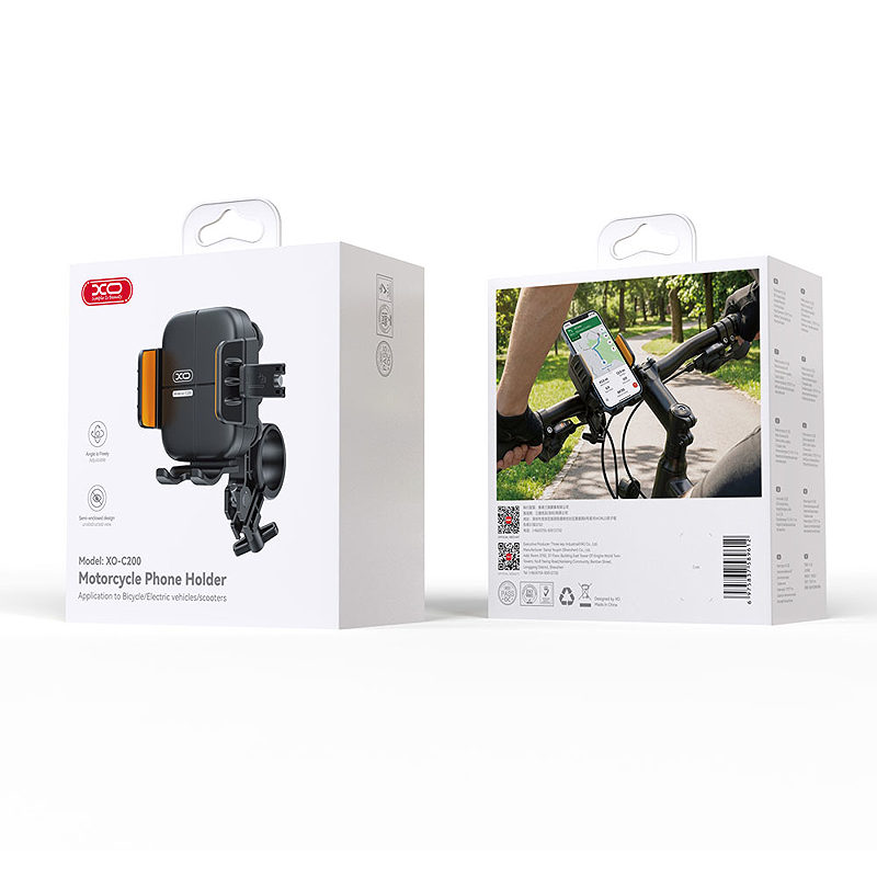 XO bike/ motorcycle mount holder C200 black - Billede 4