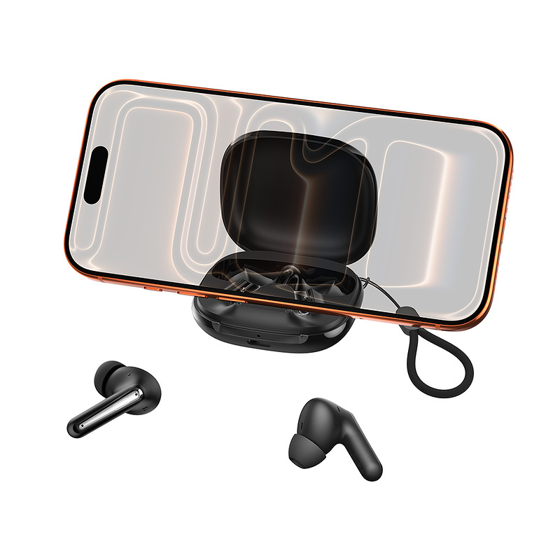 XO Bluetooth earphones G53 TWS black ANC + ENC with stand - Billede 3