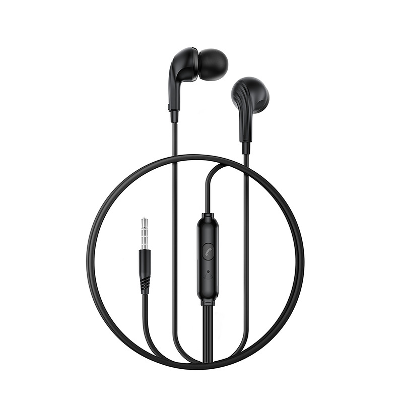 XO wired earphones EP86 jack 3,5mm black - Billede 2