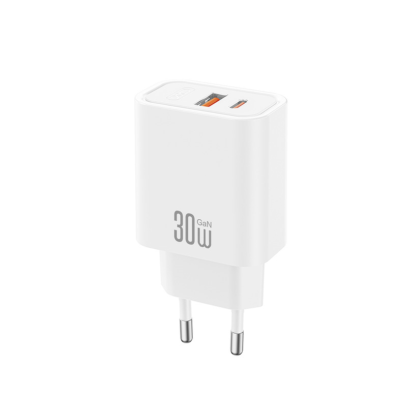 XO wall charger CE42 PD 30W 1x USB-C 1x USB white