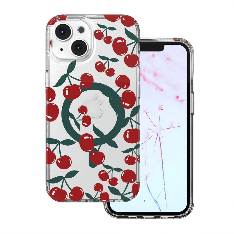 Cherry Mag case for iPhone 13 / 14 6,1" transparent