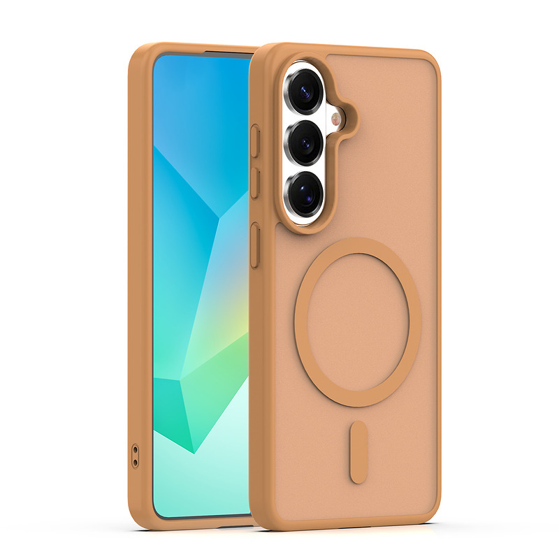 Mag Matt case for Samsung Galaxy A16 4G / A16 5G / A17 4G / A17 5G / A18 5G brown big hole