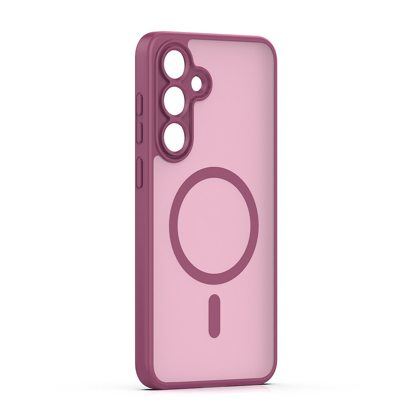 Mag Matt case for Samsung Galaxy A16 4G / A16 5G / A17 4G / A17 5G / A18 5G maroon big hole - Billede 2