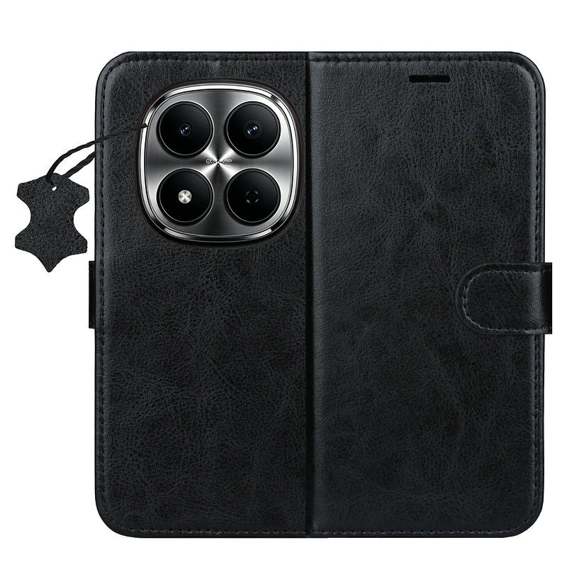 Smart Luxe leather case for Xiaomi Redmi Note 15 5G black
