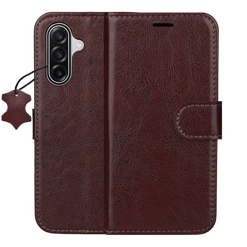 Smart Luxe leather case for Samsung Galaxy A17 4G / A17 5G / A26 5G / A18 5G brown