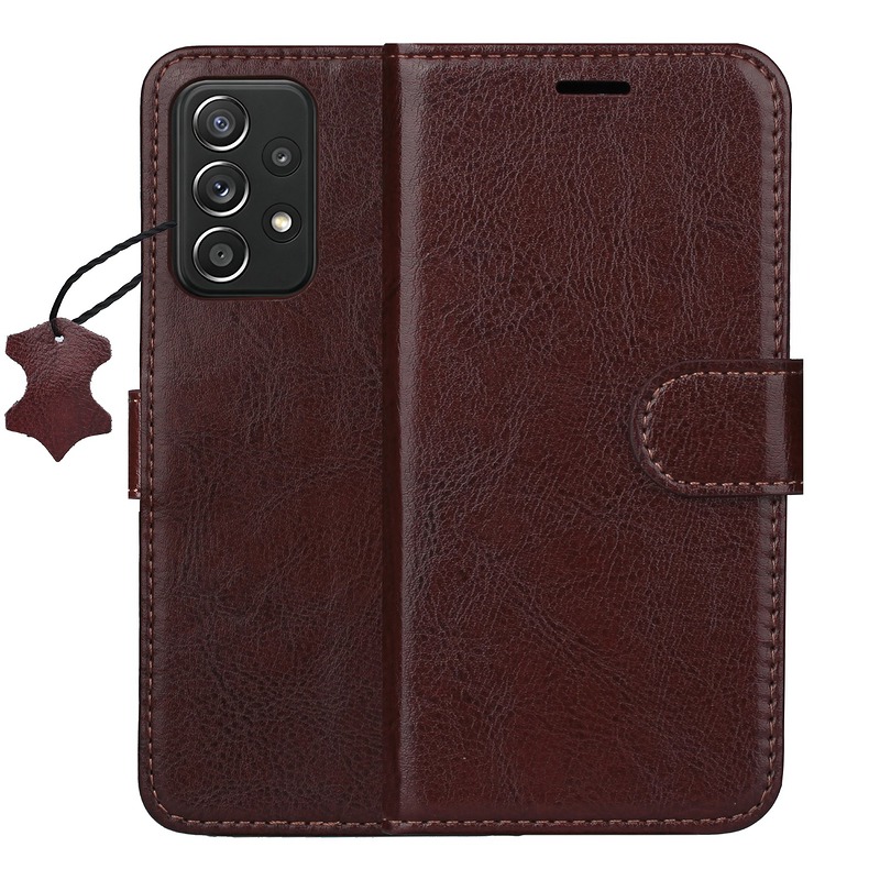 Smart Luxe leather case for Samsung Galaxy A52 4G / A52 5G / A52S 5G  brown