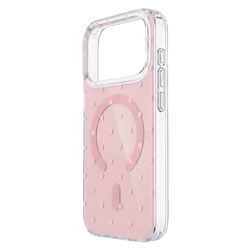 Bubble Dots Mag case for iPhone 12 / 12 Pro 6,1" pink - Billede 3