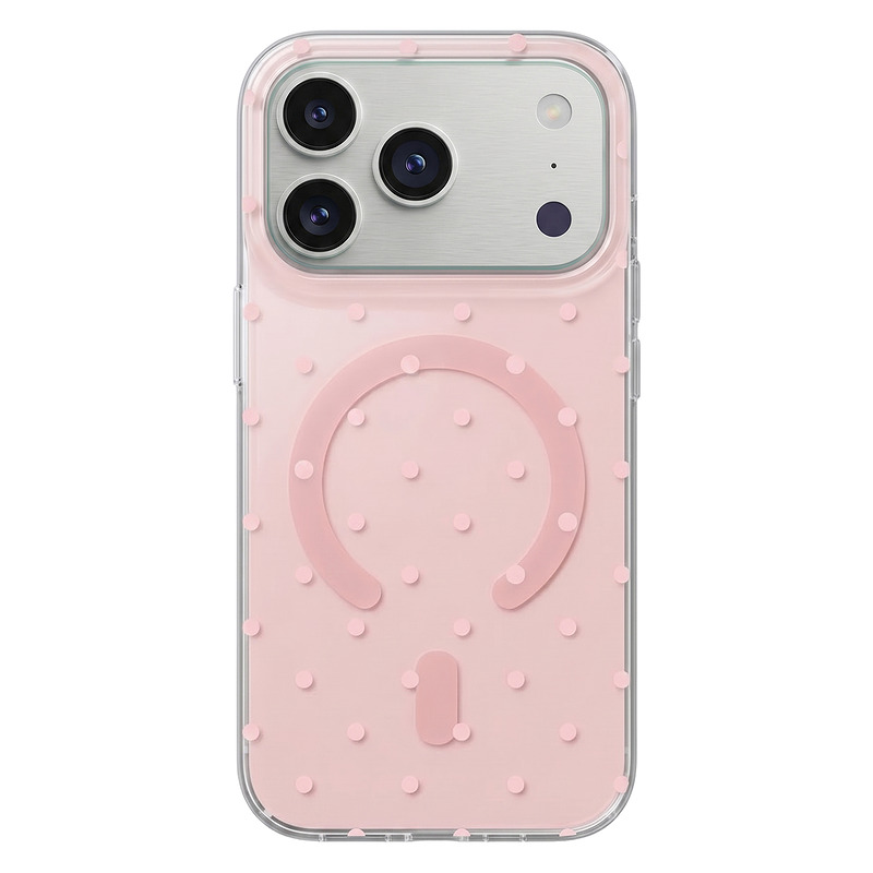 Bubble Dots Mag case for iPhone 12 / 12 Pro 6,1" pink - Billede 4