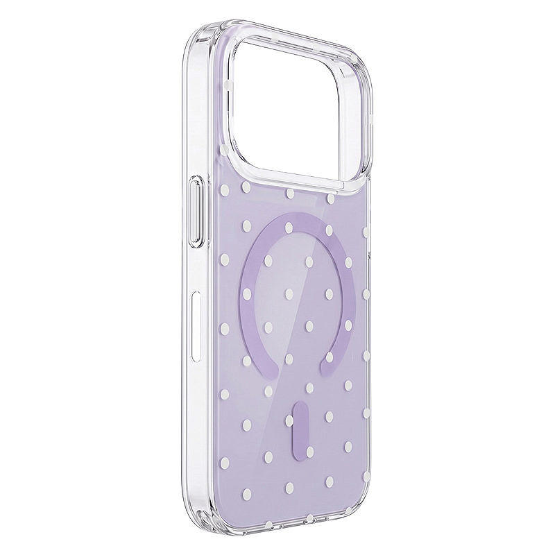 Bubble Dots Mag case for iphone 16 6,1" purple - Billede 2