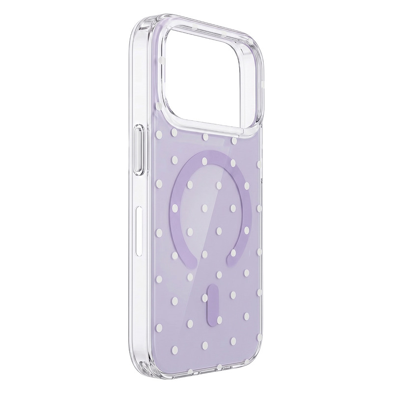 Bubble Dots Mag case for iphone 16 Pro Max 6,9" purple - Billede 2