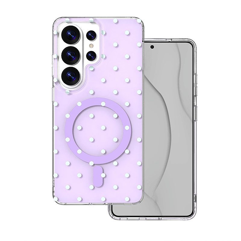 Bubble Dots Mag case for Samsung S26 Ultra purple
