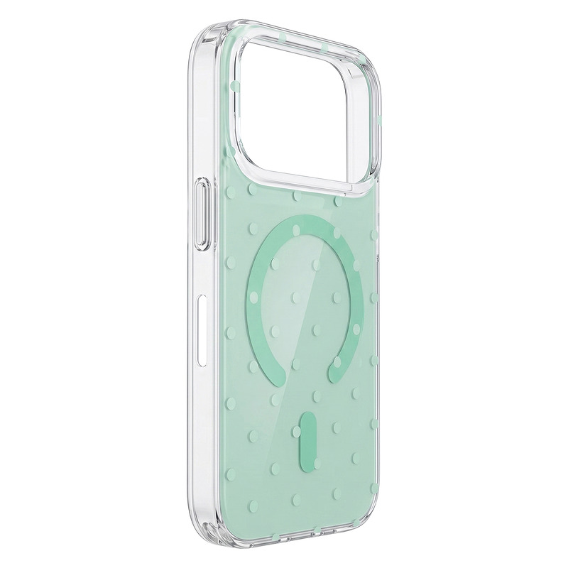 Bubble Dots Mag case for iphone 16 6,1" green - Billede 2