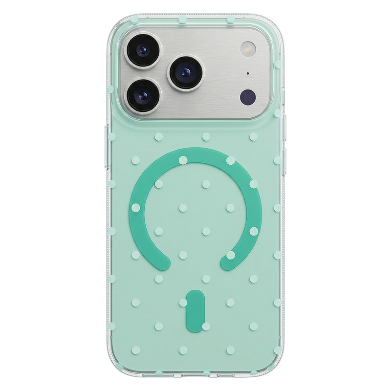 Bubble Dots Mag case for iphone 16 6,1" green - Billede 4