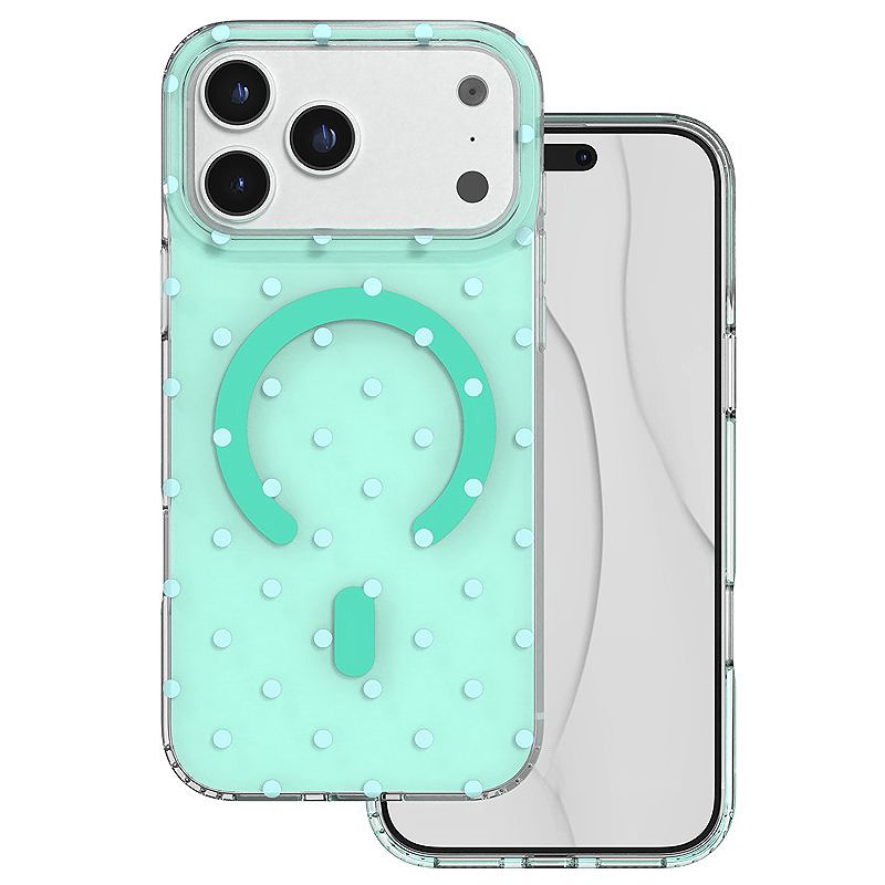Bubble Dots Mag case for iPhone 17 Pro Max 6,9" / 18 Pro Max 6,9" green