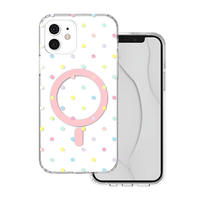 Bubble Dots Mag case for iPhone 11 white