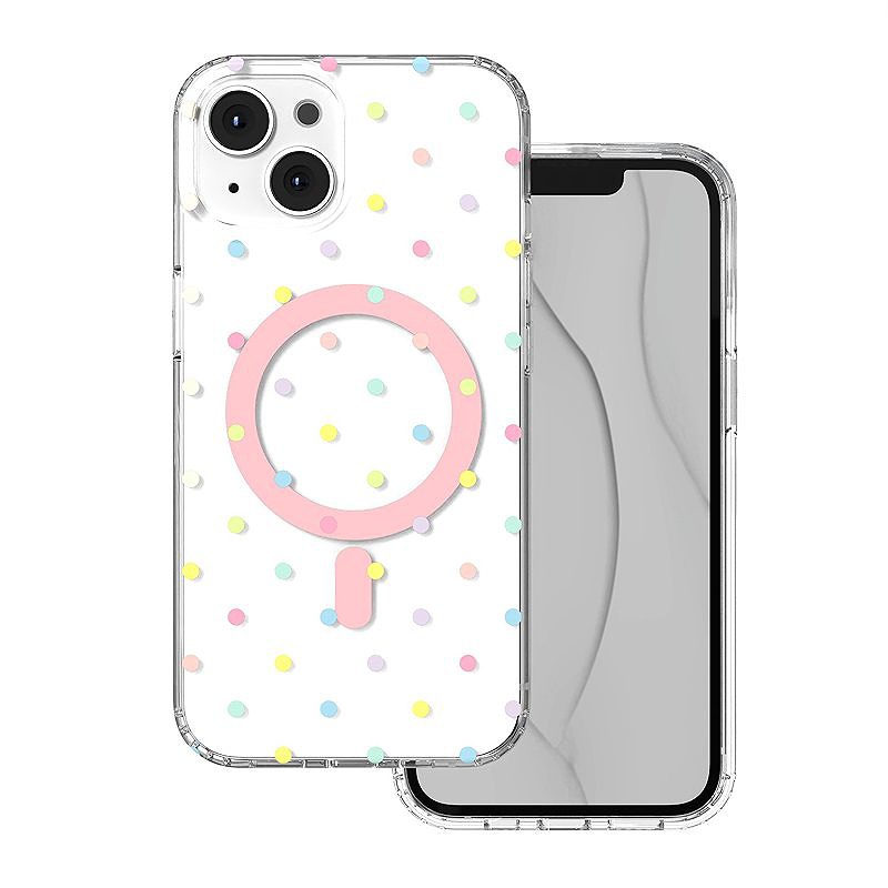 Bubble Dots Mag case for iPhone 13 / 14 6,1" white