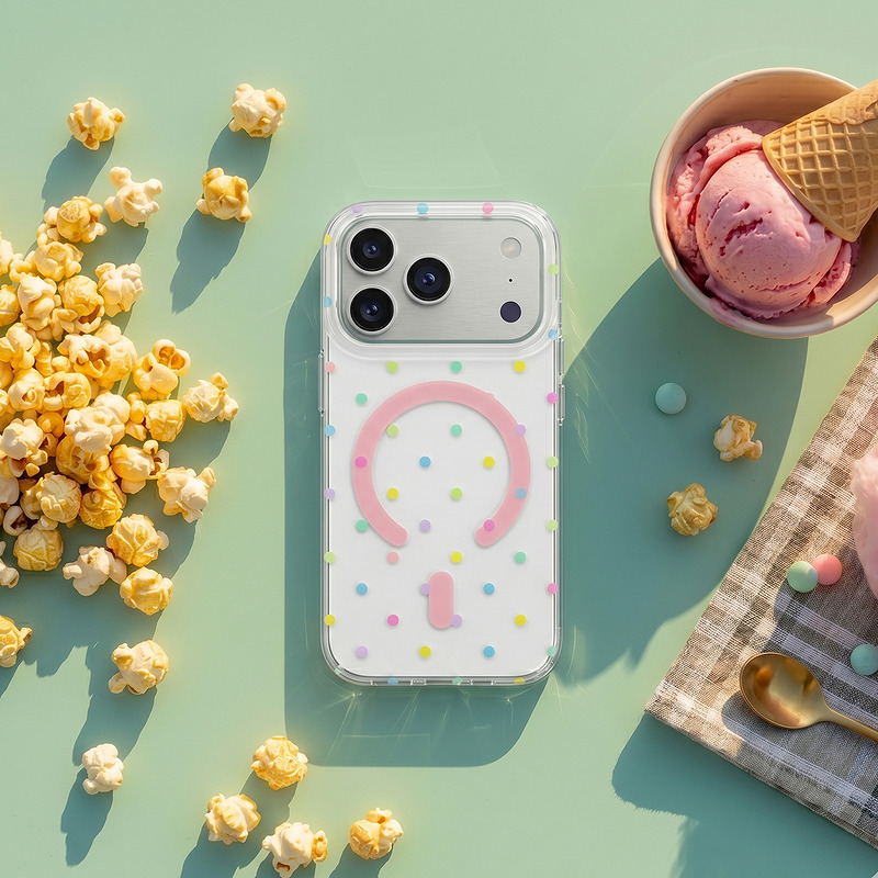 Bubble Dots Mag case for Samsung S25 Ultra white - Billede 5