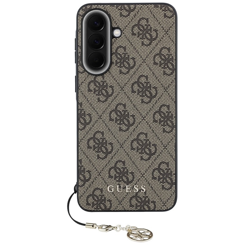 Guess HC PU 4G Classic Logo case with charm for Samsung Galaxy A57 brown - Billede 3