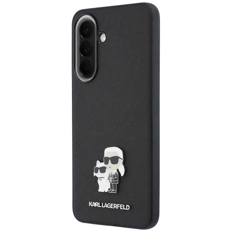 Karl Lagerfeld HC SAFFIANO W/K&C Metal logo case for Samsung Galaxy A57 black - Billede 2