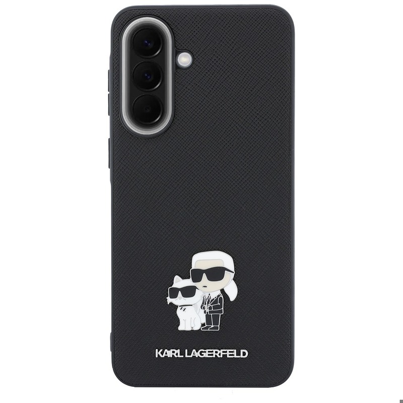 Karl Lagerfeld HC SAFFIANO W/K&C Metal logo case for Samsung Galaxy A57 black - Billede 3