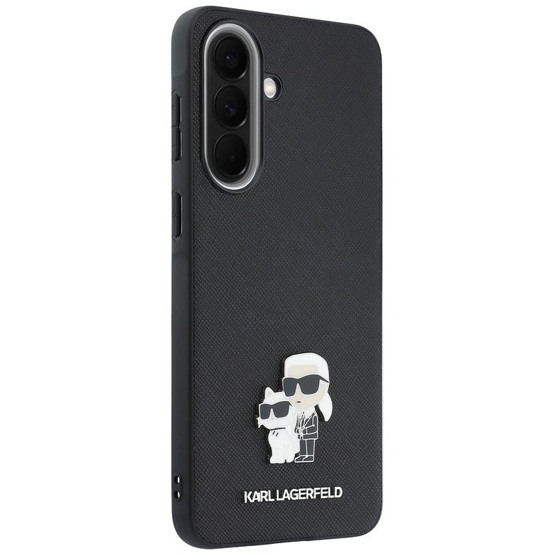 Karl Lagerfeld HC SAFFIANO W/K&C Metal logo case for Samsung Galaxy A57 black - Billede 4