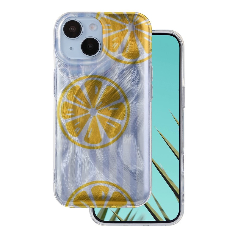 Ultra Trendy Summer case for iPhone 12 / 12 Pro 6,1" lemon