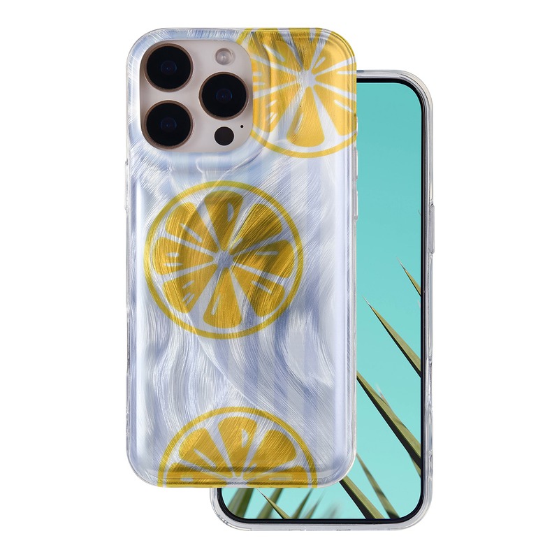 Ultra Trendy Summer case for iPhone 15 Pro 6,1" lemon