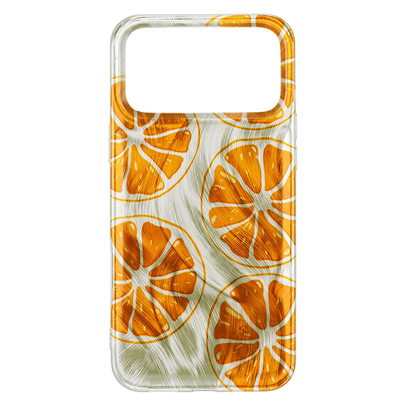 Ultra Trendy Summer case for iPhone 15 6,1" orange - Billede 2