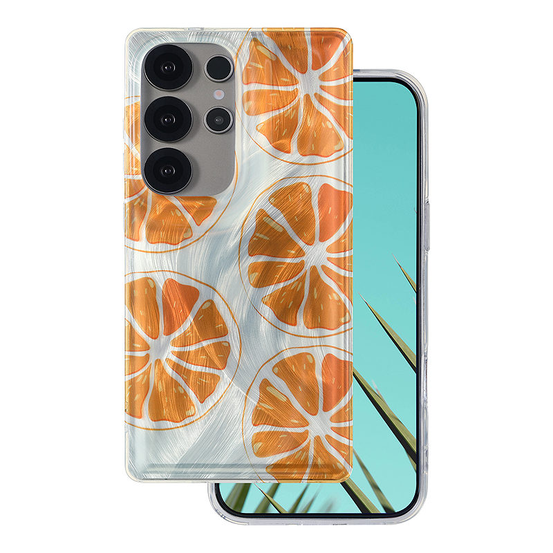 Ultra Trendy Summer case for Samsung Galaxy S25 Ultra orange