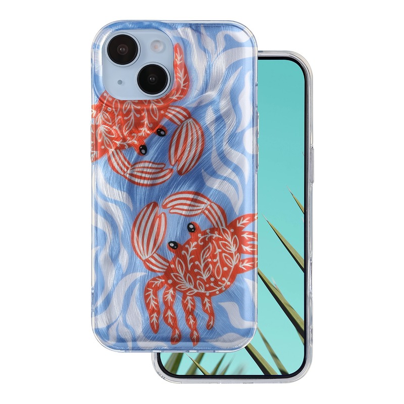 Ultra Trendy Summer case for iPhone 15 6,1" crab