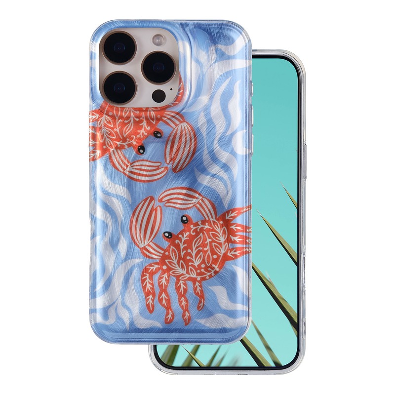 Ultra Trendy Summer case for iPhone 16 Pro 6,3" crab