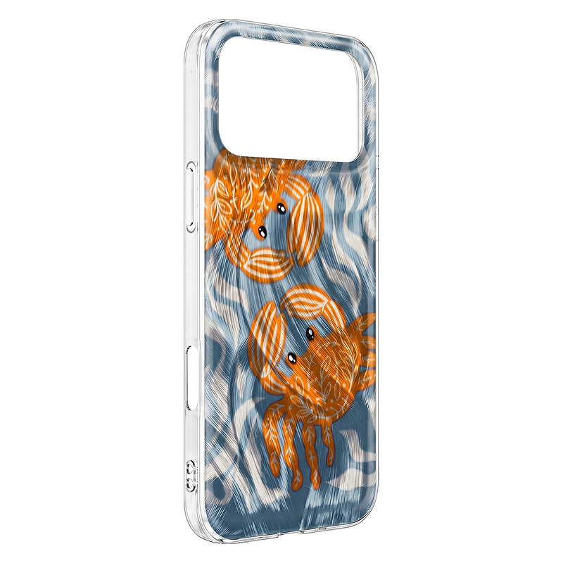 Ultra Trendy Summer case for Samsung Galaxy A17 4G / A17 5G crab - Billede 3