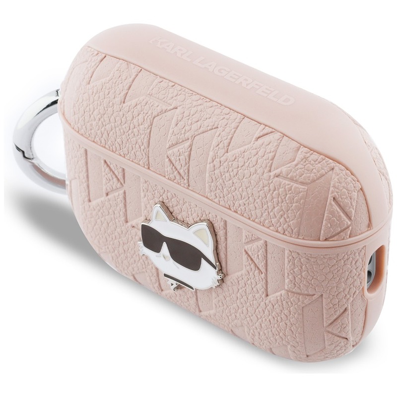 Karl Lagerfeld Monogram Choupette Head case for AirPods Pro 3 pink - Billede 3