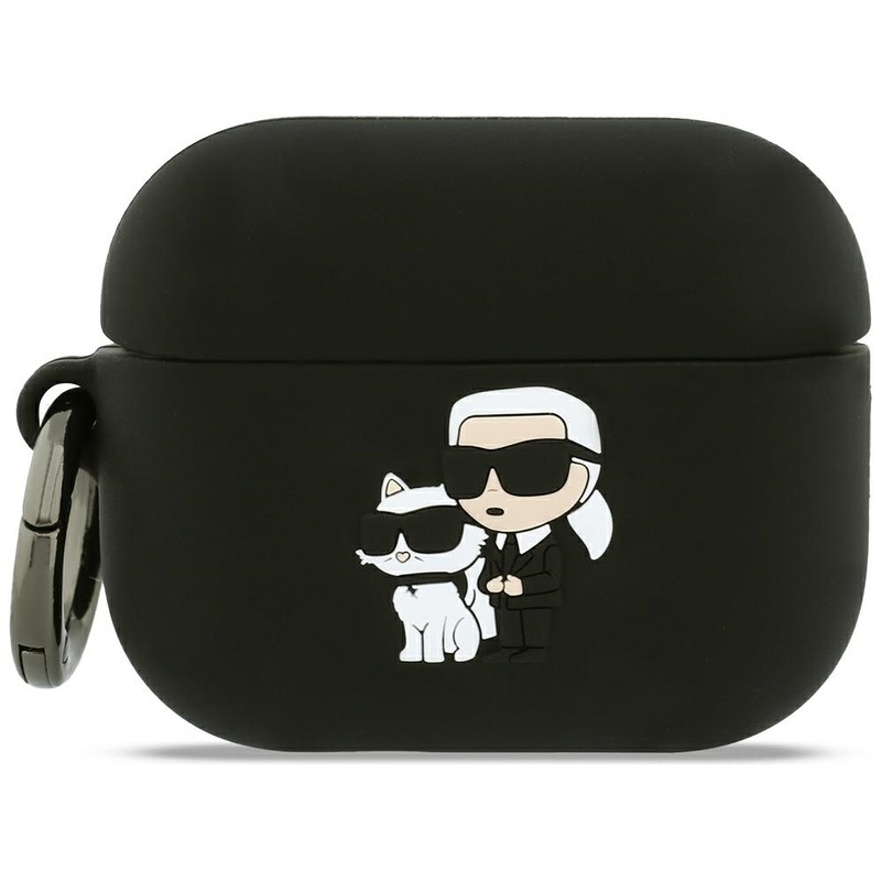 Karl Lagerfeld Silicone Karl & Choupette Head case for AirPods Pro 3 pink