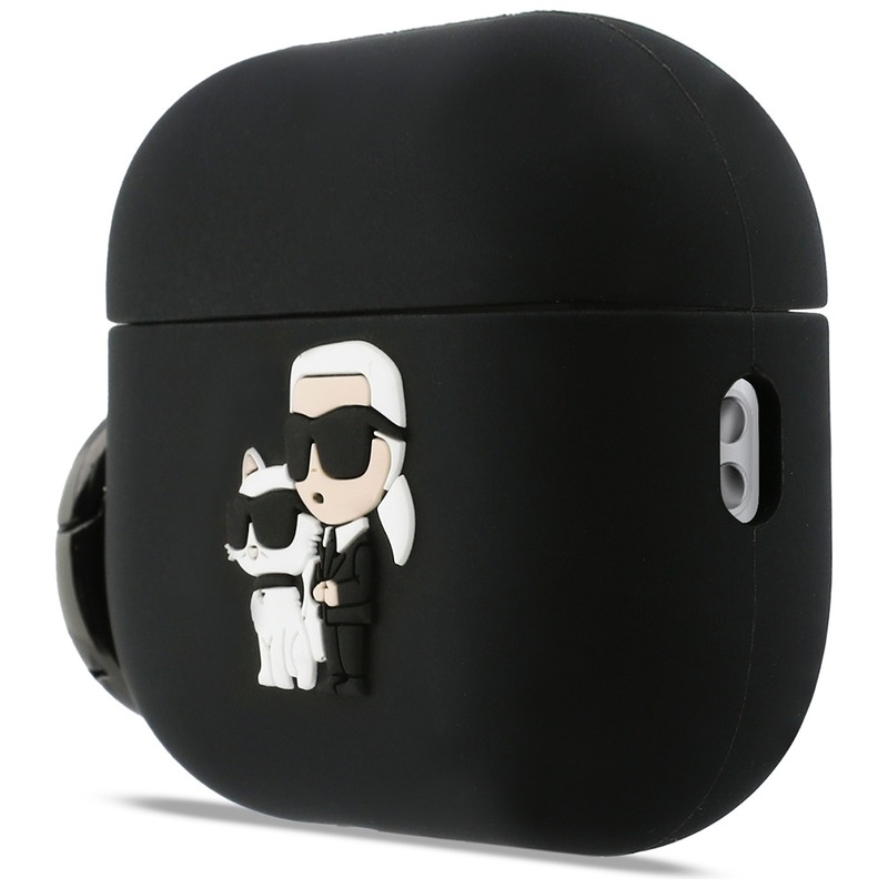 Karl Lagerfeld Silicone Karl & Choupette Head case for AirPods Pro 3 pink - Billede 2