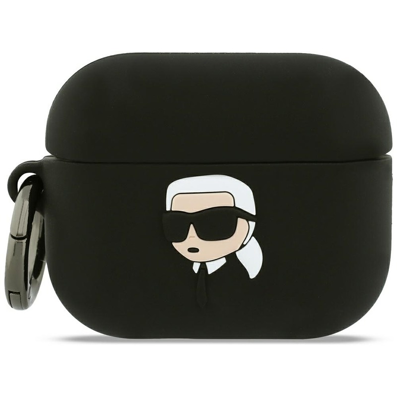 Karl Lagerfeld Silicone Karl Head 3D case for AirPods Pro 3 black