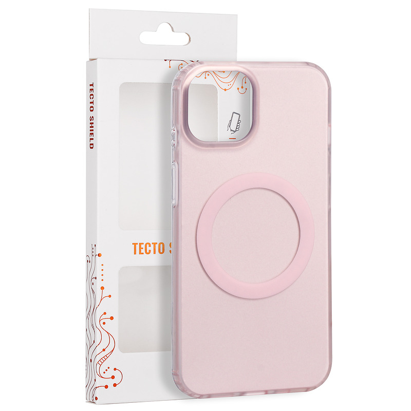 Tecto Shield Mistiq Mag case for iPhone 13 / 14 6,1" pink