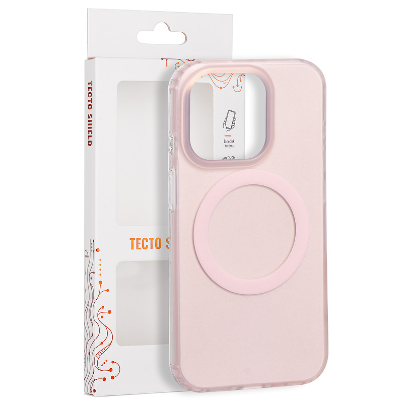 Tecto Shield Mistiq Mag case for iPhone 15 Pro 6,1" pink