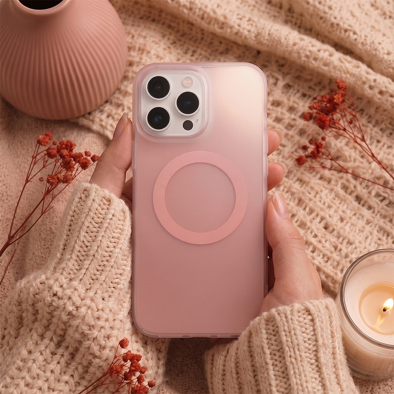 Tecto Shield Mistiq Mag case for iPhone 17 6,3" pink - Billede 5