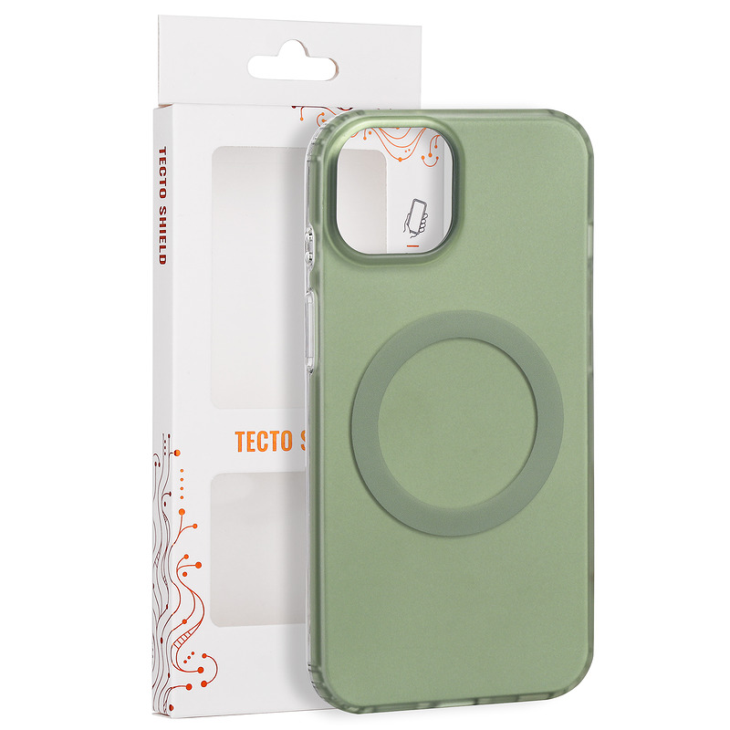 Tecto Shield Mistiq Mag case for iPhone 13 / 14 6,1" olive
